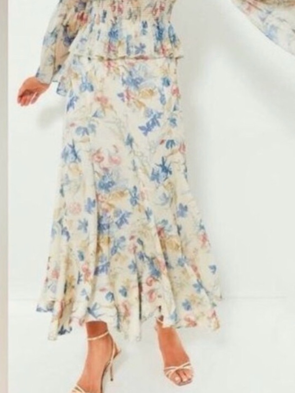 $298 Retail Tuckernuck Cosmos Floral Mallory Skirt